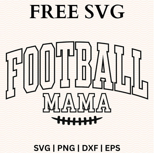 Football Mama SVG Free Cut Files for Cricut & Silhouette-8SVG