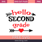 Hello Seconde Grade SVG Free And Png Download- 8SVG