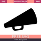 Megaphone SVG Free Cut File for Cricut- 8SVG