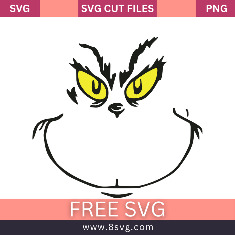 Grinch Cane Svg Free Cut File For Cricut – RNOSA LTD | 8SVG