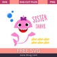 Sister Shark Svg Free Cut File For Cricut Download- 8SVG