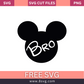 Mickey Mouse Bro Disney SVG Free Cut File- 8SVG