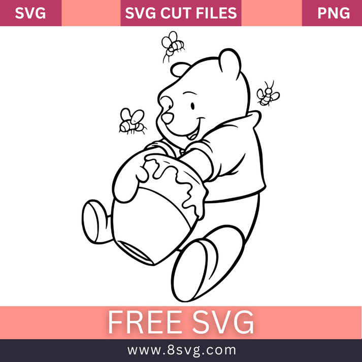 Winnie The Pooh Honey Pot Svg Free Cut File Download Rnosa Ltd 8svg