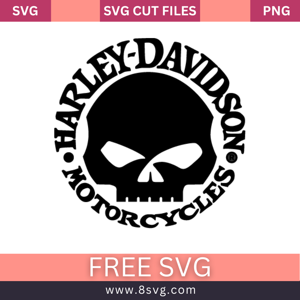 Harley-Davidson Willie G SVG Free Cut File Download- 8SVG