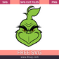 Grinch Face Green Svg Free Cut File For Cricut & Silhouette- 8SVG