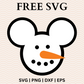 Snowman Disney SVG Free File for Cricut or Silhouette-8SVG