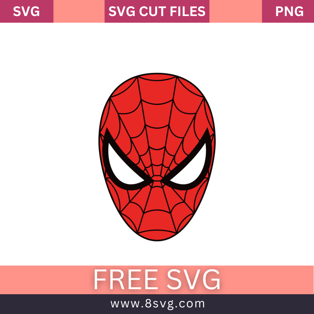 Spiderman SVG Free Cut File for Cricut- 8SVG