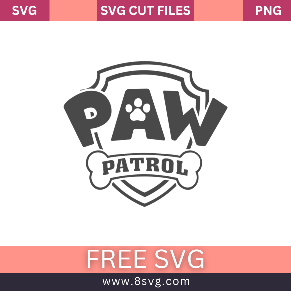 Paw Patrol Svg Free Cut File For Cricut – 8SVG