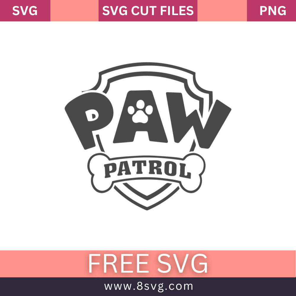 Paw Patrol Svg Vector Logo Digital Download Dxf Svg Eps 1000x1000