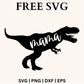 Mama Dinosaur SVG Free Cut Files for Cricut & Silhouette