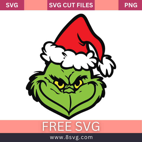 Free Grinch Face SVG File: Layered Perfect for Cricut & Silhouette ...