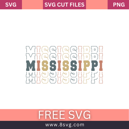 Mississippi stack retro vintage SVG Free And Png Download-8SVG