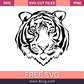 Tiger Face Svg Free Cut File For Cricut- 8SVG