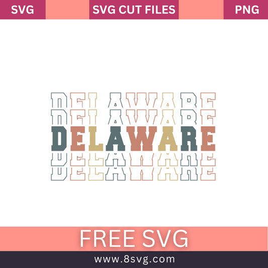 Delaware stack retro vintage SVG Free PNG Download-8SVG