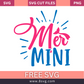 Mermini mermaid SVG Free And Png Download cut files for cricut- 8SVG