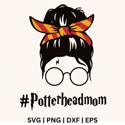 Harry Potter Messy Bun SVG Free Cut File for Cricut