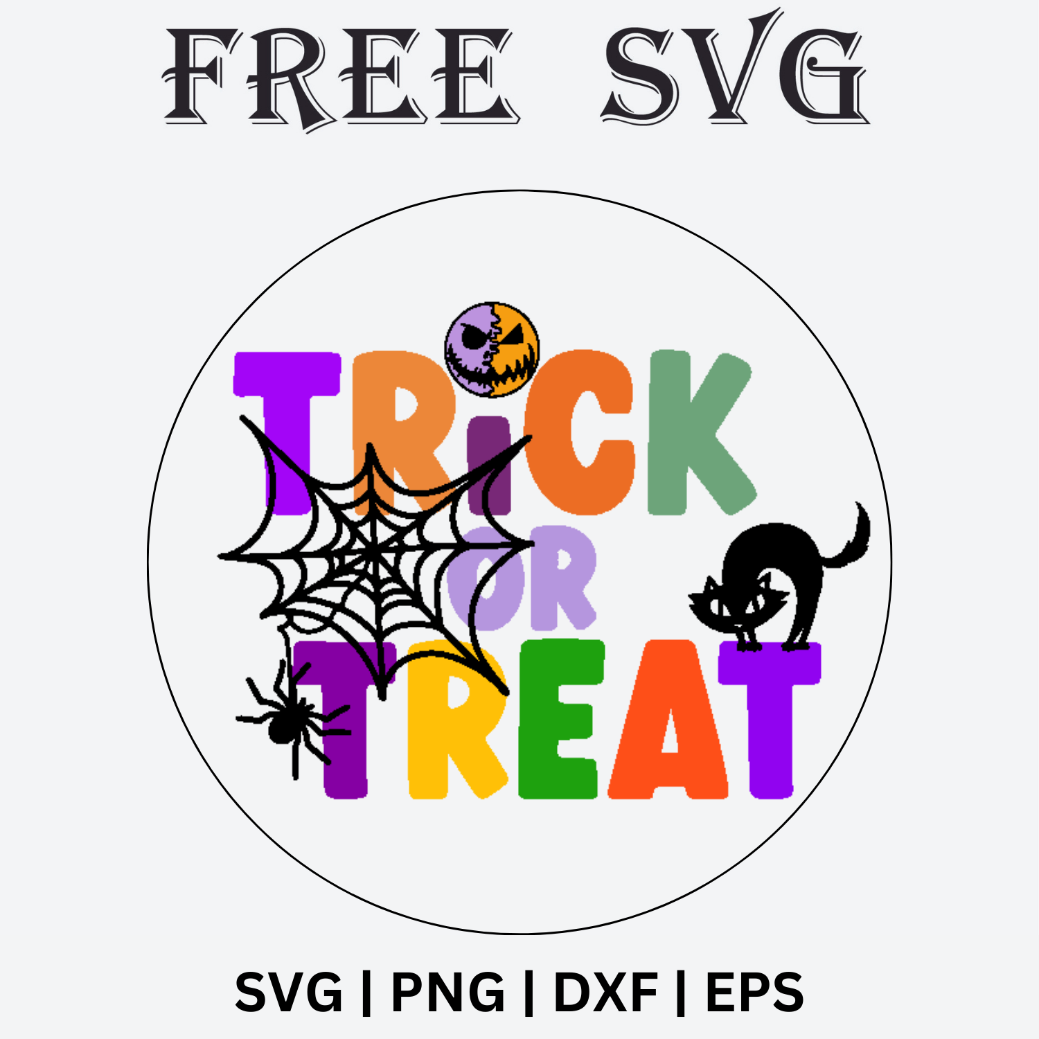 Trick or Treat Halloween keychain SVG free and PNG-8SVG