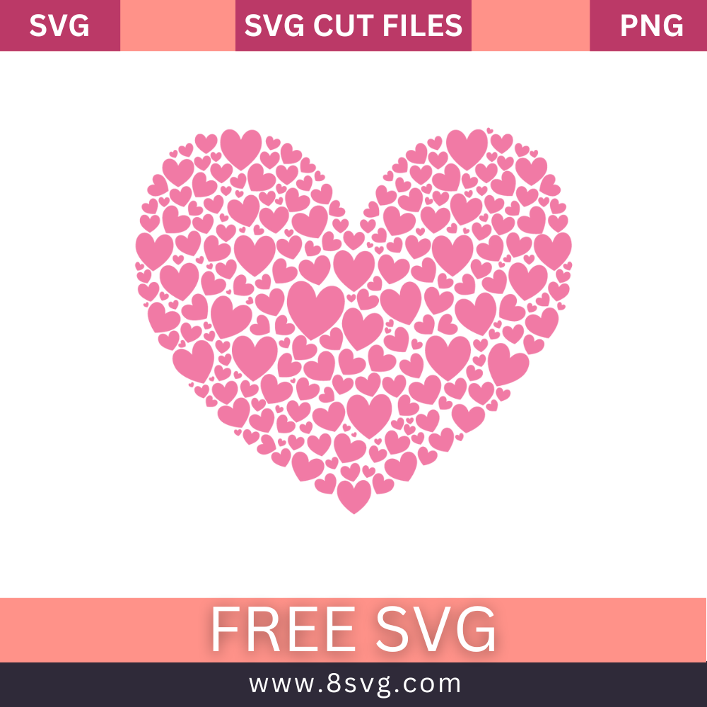 TWCS Heart of Hearts Svg Free Cut File- 8SVG