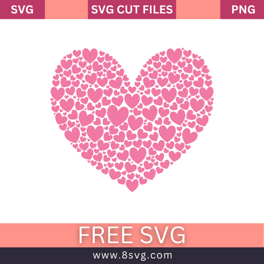 TWCS Heart of Hearts Svg Free Cut File- 8SVG