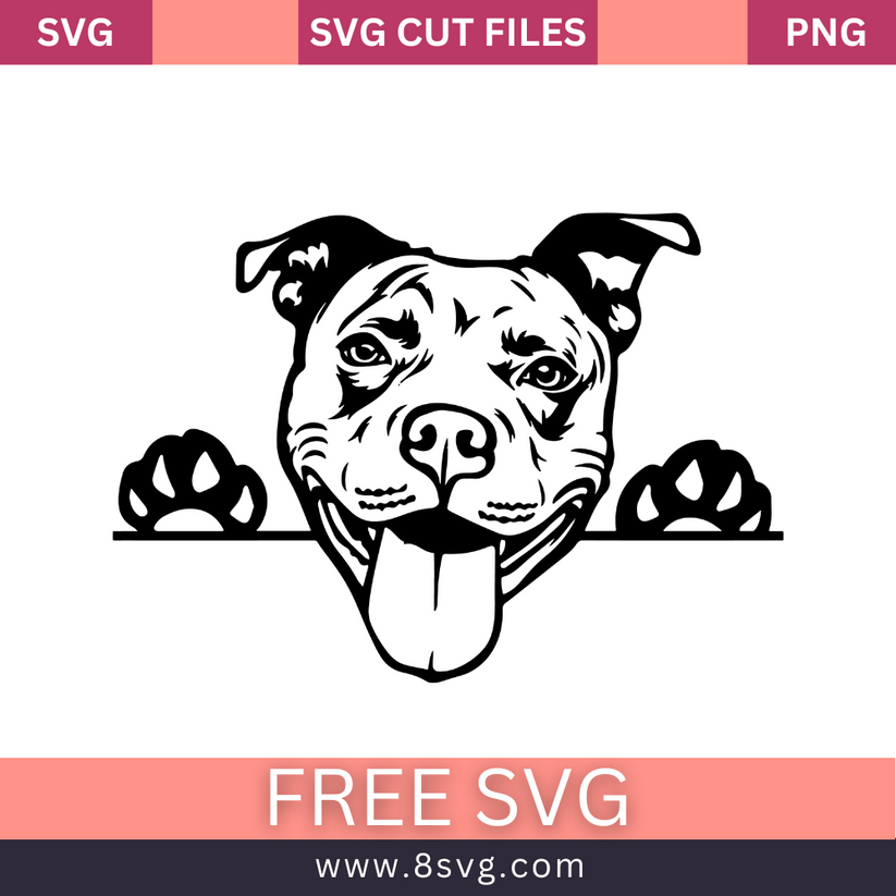 Pitbull Svg Free Cut File For Cricut – RNOSA LTD | 8SVG