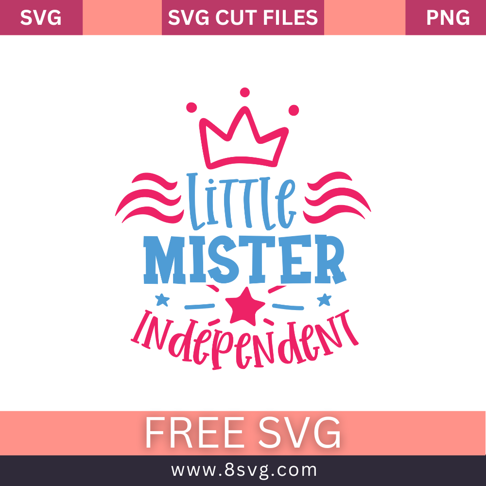 Little miss independent SVG Free And Png Download cut files for cricut- 8SVG