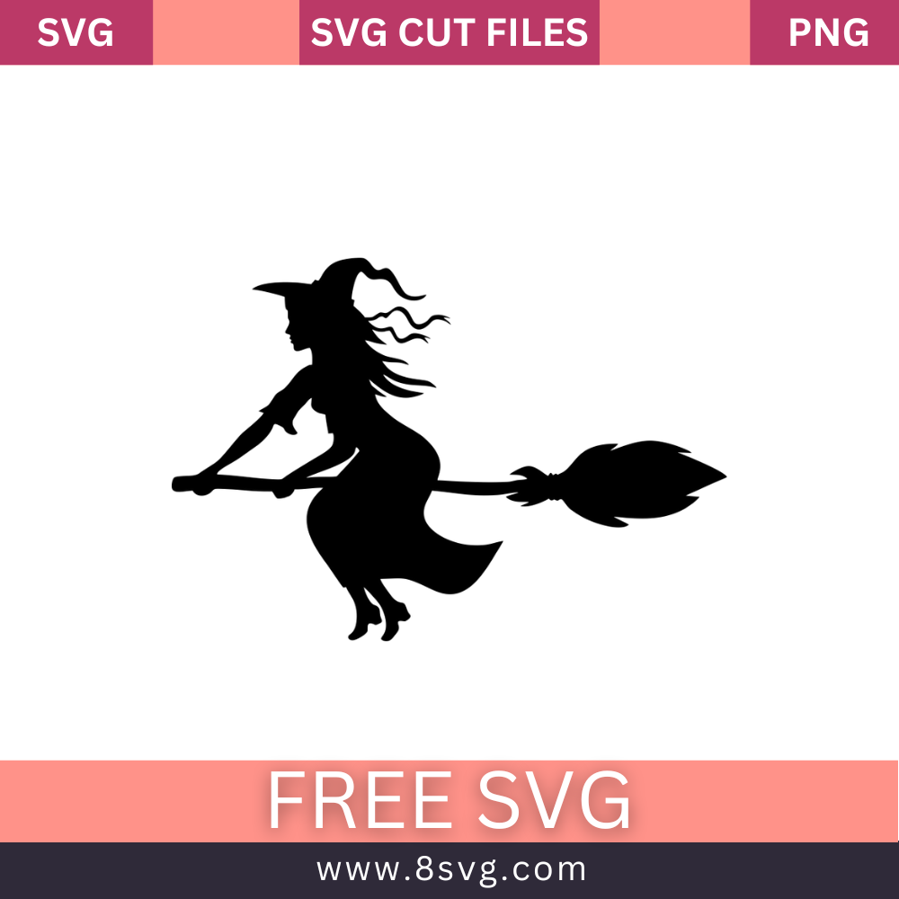 Witch SVG Free Cut File for Cricut Download- 8SVG