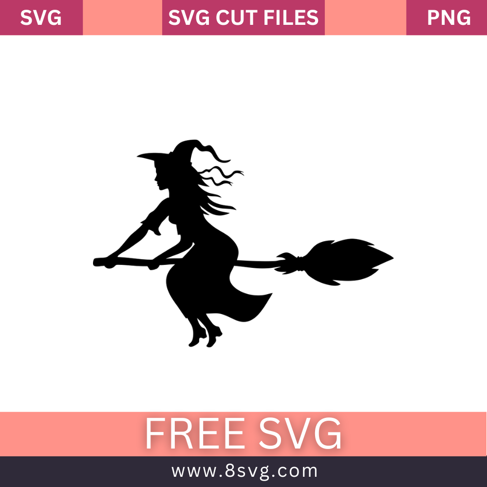 Witch SVG Free Cut File for Cricut Download – 8SVG