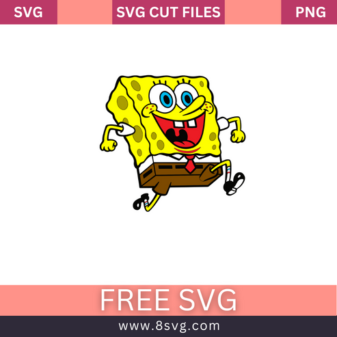 SpongeBob Svg Free Cut File For Cricut – RNOSA LTD | 8SVG