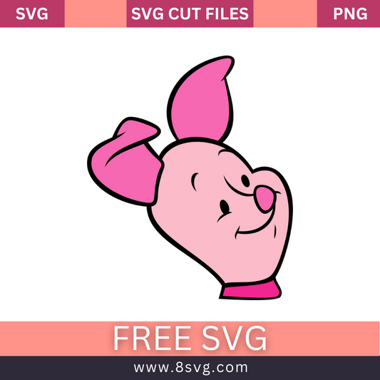 Piglet Layered SVG Free cut file Download- 8SVG