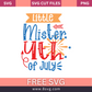 Little mister 4th of July SVG Free And Png Download cut files for cricut- 8SVG