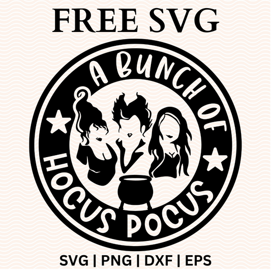Hocus Pocus Starbucks Cup SVG Free & PNG Craft Cut File-8SVG