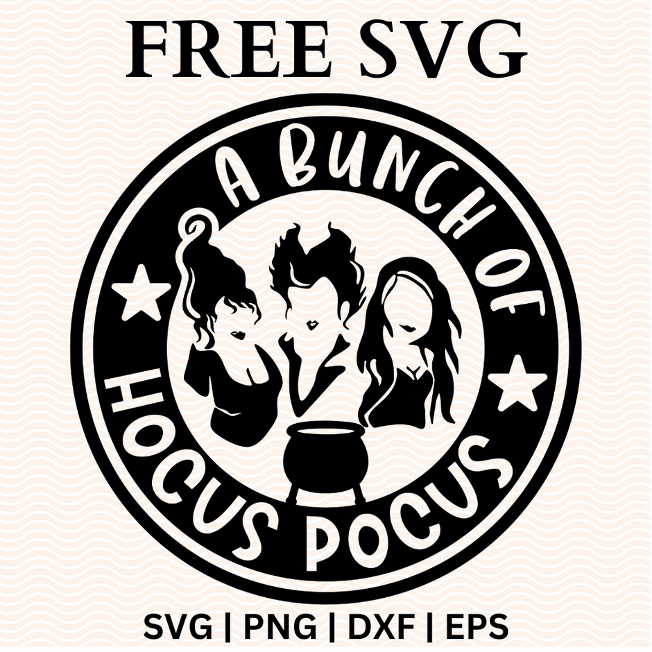 Free Hocus Pocus SVG - Cut Files for Cricut | 8SVG – 8SVG