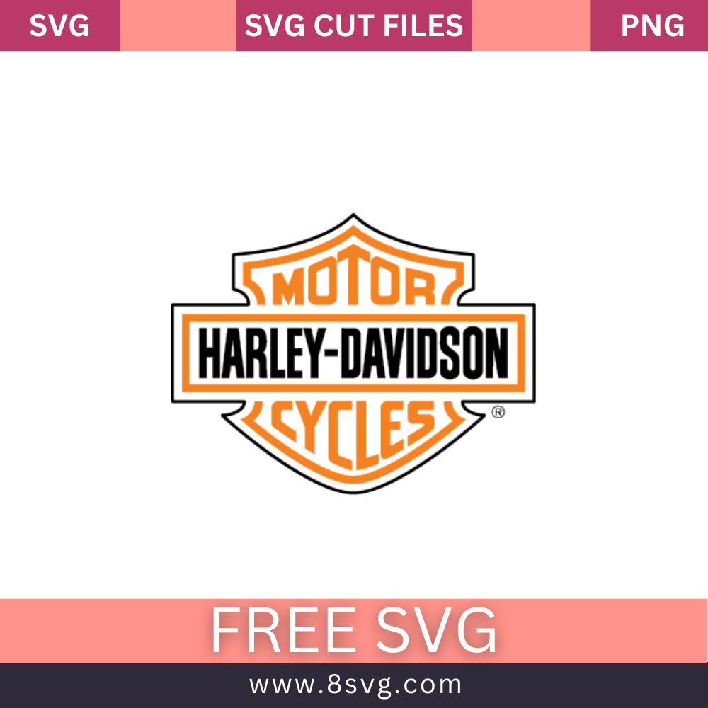 Motor Harley-Davidson Cycles Svg Free Cut File- 8SVG