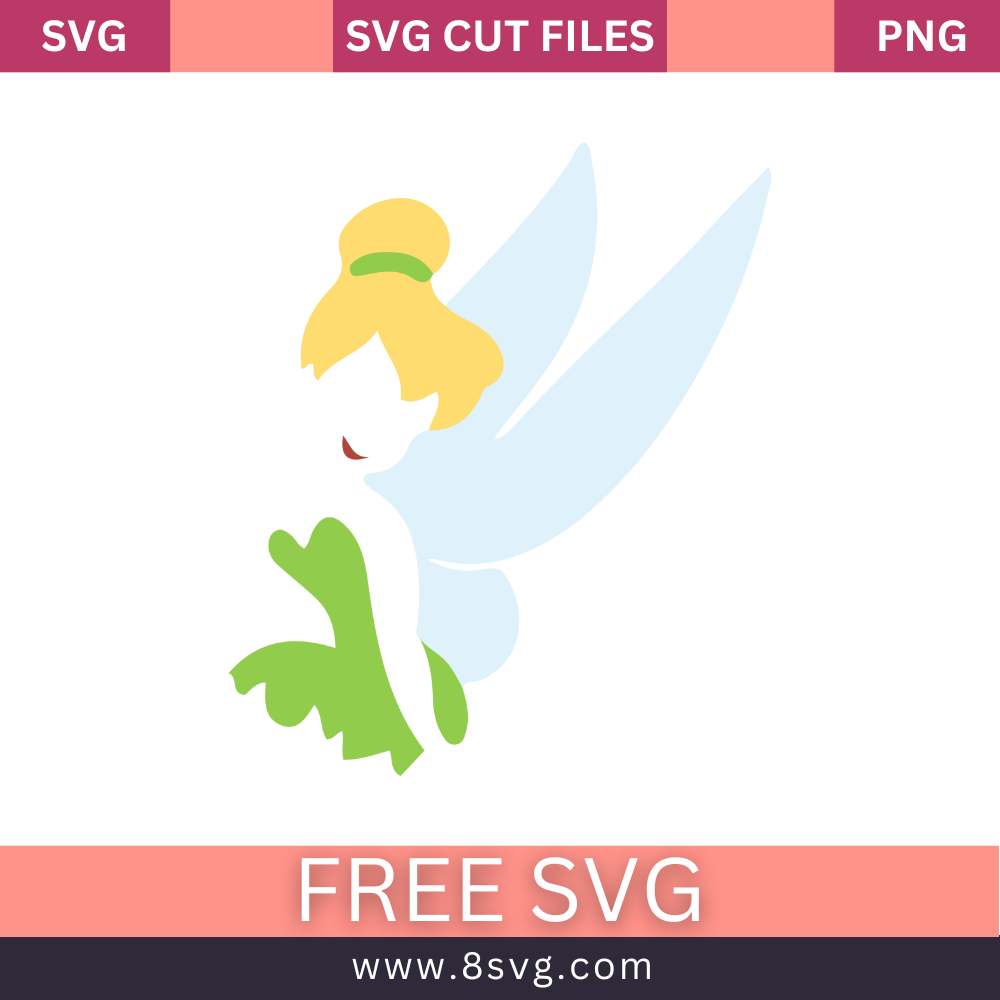 Tinker Bell SVG Free Cut File for Cricut- 8SVG