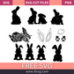 Rabbit SVG Free Cut File for Cricut- 8SVG