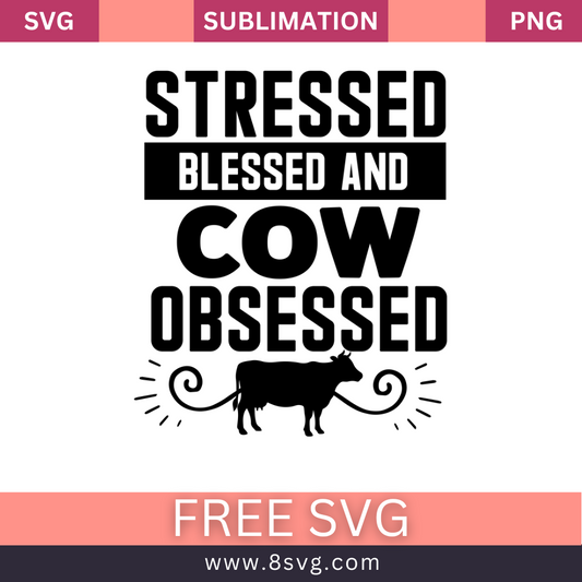 Wow, No Cow: Free Download of Cow Farmhouse SVG and PNGcut files For Cricut- 8SVG
