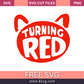 turning red logo SVG Free And Png Download cut files for cricut- 8SVG