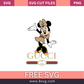 Minnie Mouse Luxury Brand Gucci SVG Free Cut File- 8SVG