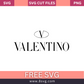 VALENTINO SVG Free Cut File for Cricut- 8SVG