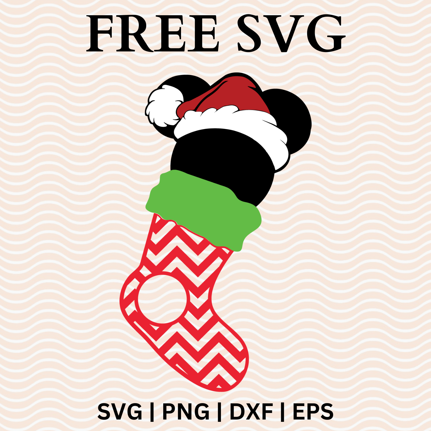 Christmas socks Disney Mickey Split SVG Free for Cricut-8SVG