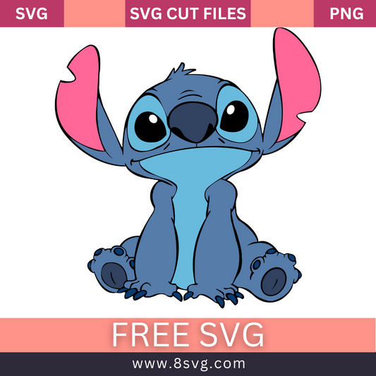 Stitch Sit Svg Free Cut File For Cricut- 8SVG