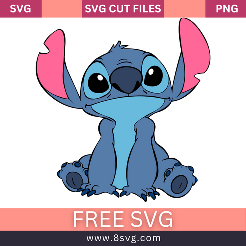 Stitch Sit Svg Free Cut File For Cricut – 8SVG