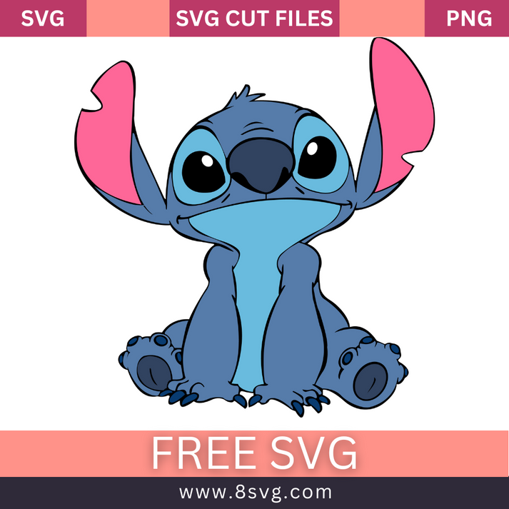 Stitch Sit Svg Free Cut File For Cricut – RNOSA LTD | 8SVG