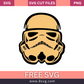 Stormtrooper Helmet Star Wars SVG Free Download- 8SVG