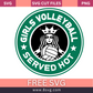 Volleyball & Starbucks Logo SVG Free And Png Download- 8SVG