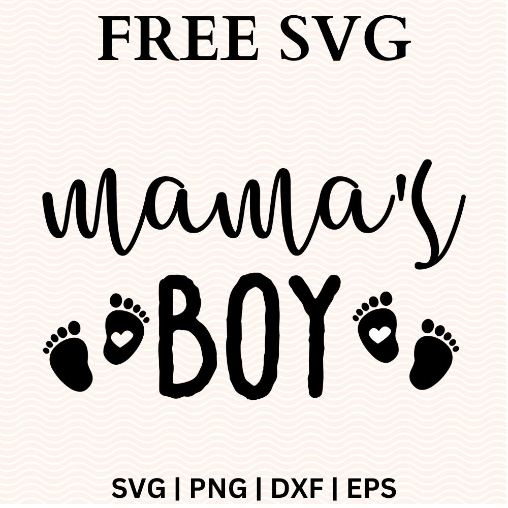 Mama's Boy Baby Onesie SVG Free & PNG Free file for Cricut-8SVG