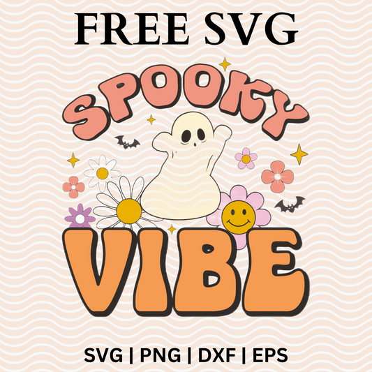 Spooky Vibe SVG Free & PNG Download - Retro Hallowen For Cricut-8SVG