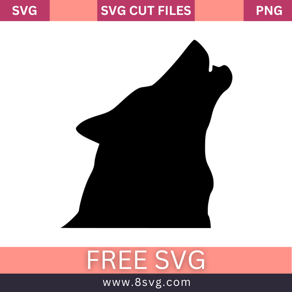 Wolf SVG Free Cut File for Cricut- 8SVG