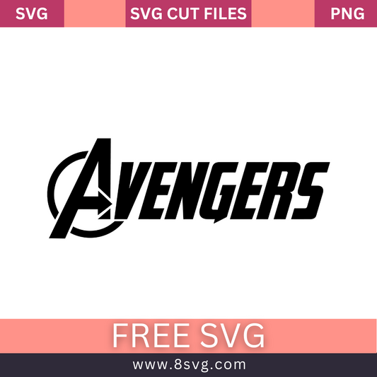 Avengers Logo SVG Free Cut File for Cricut- 8SVG