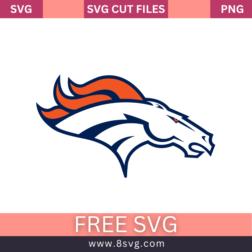 Denver Broncos NFL SVG Free And Png Download-8SVG